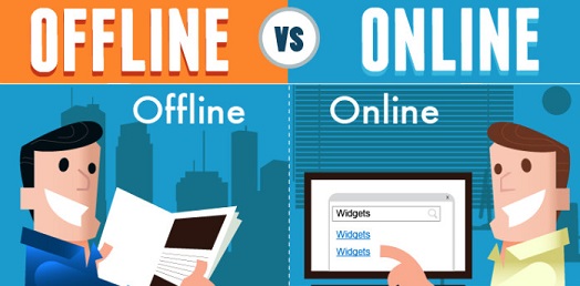 online and offline businesses