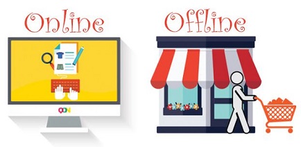 online and offline